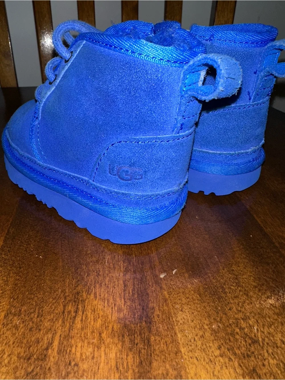 UGG TODDLER NEUMEL II ROYAL BLUE CHUKKA BOOTS size 7